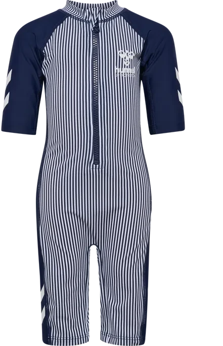 hummel Morgat Badeanzug navy surf/bright white (Junior)