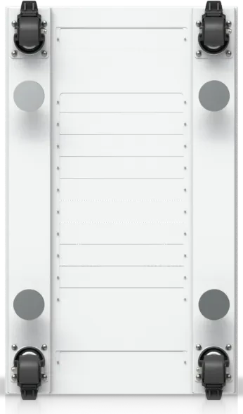 Ubiquiti 42U Rack Cabinet, 19" Rackschrank 42HE, mit Rollen, Glastür, weiß, 1000mm tief