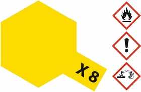 Tamiya Acrylic Paint X-8 lemon yellow, 10ml
