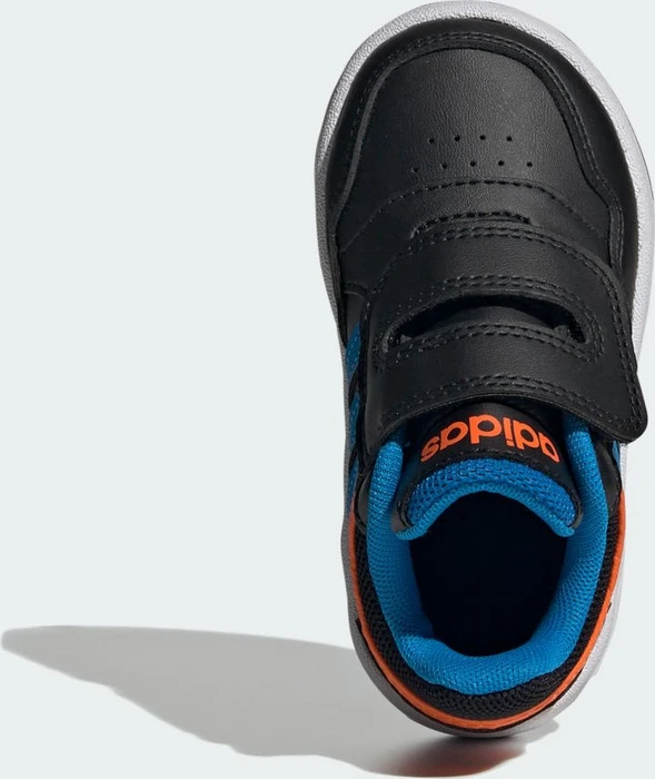 adidas Hoops core black/blue rush/impact orange (Junior)