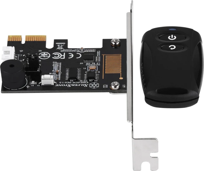 SilverStone ES02-PCIe kabelloser Ein-/Ausschalter mit Fernbedienung für PC