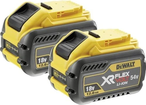 DeWalt DCB548Y2 54V XR FlexVolt Werkzeug-Akku 18/54V, 12.0Ah, Li-Ionen, 2 Akkus [24.0Ah] [432Wh]