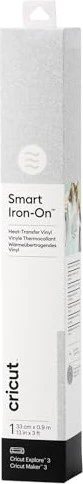 Cricut Joy Smart Vinyl Iron On Glitter Bügelfolie silber, 33x90cm
