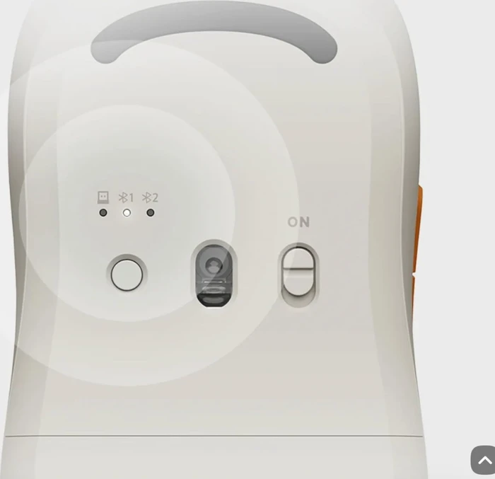 Xiaomi Wireless Mouse 3, weiß/gelb, USB/Bluetooth