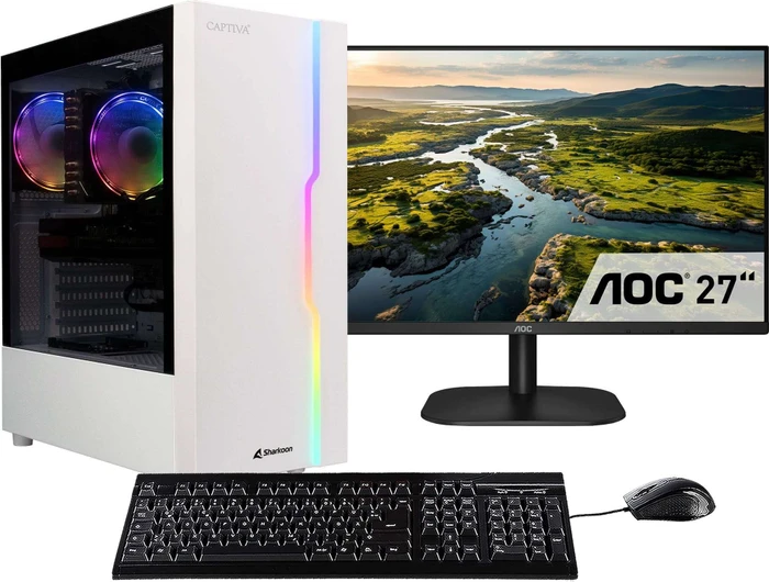 Captiva Entry Gaming R93-475 TFT-Bundle, Ryzen 5 7500F, 16GB RAM, 1TB SSD, GeForce RTX 5060