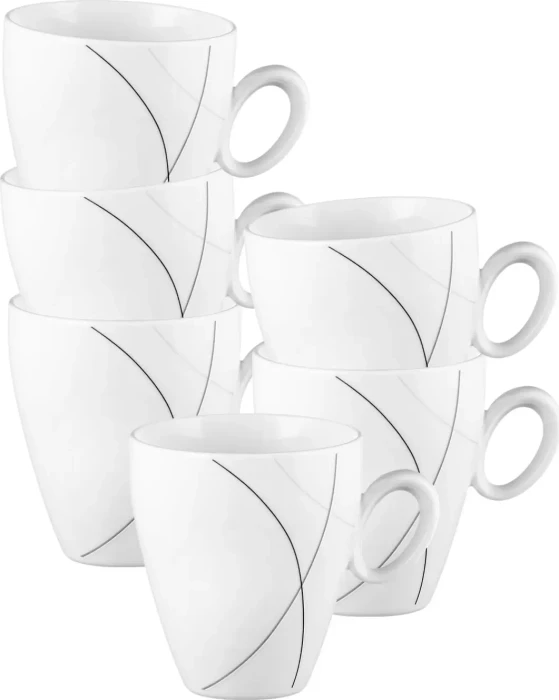 Seltmann Weiden Trio Highline 71381 Kaffeetasse 230ml, 6 Stück