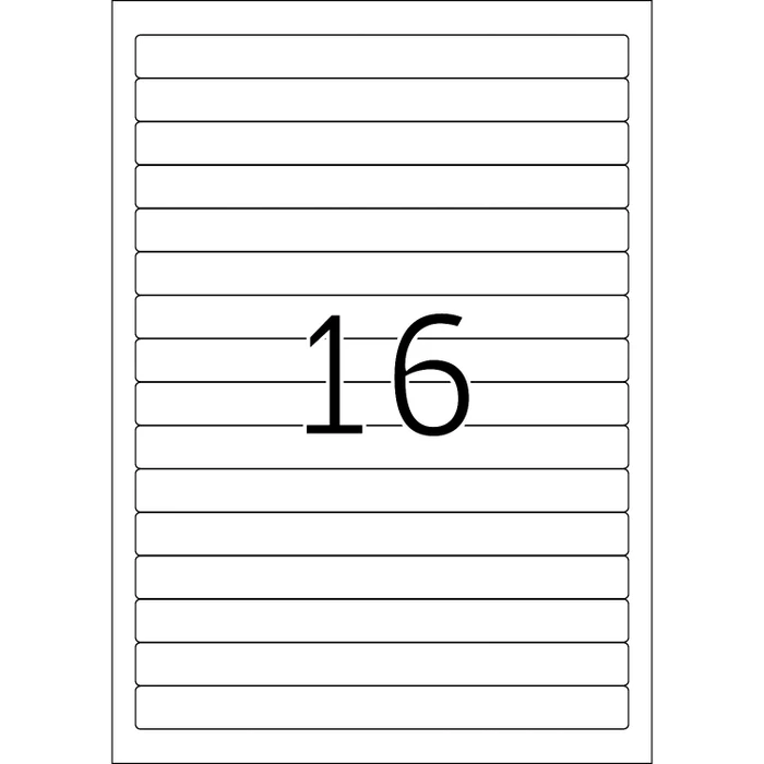 Herma Ordneretiketten, 192x16.9mm, weiß, matt, 25 Blatt (400 Etiketten)