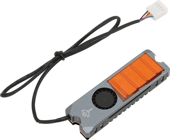 M.2 2280 Alu, doppelseitige Kühler für SSDs, Lüfter, Vollkupfer-Kühlkörper, grau (verschiedene Markenbezeichnungen)