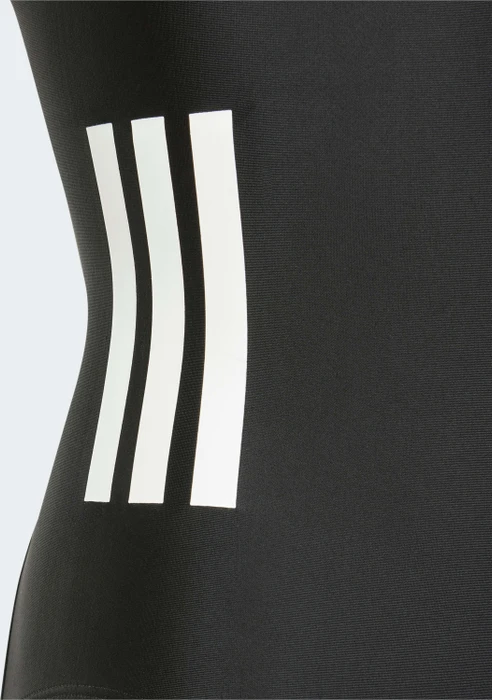 adidas 3-Streifen C-Back Badeanzug schwarz/weiß (Junior)