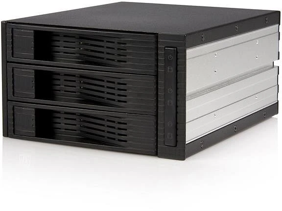 StarTech 3-fach 3.5" trägerloser SATA Festplatten Wechselrahmen Backplane