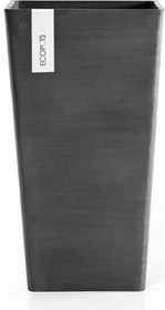 Ecopots Kunststoff-Topf Rotterdam Mid High 31x31cm dark grey