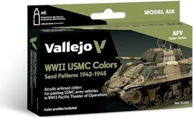 Vallejo Model Air afv Color Series WWII USMC Colors Sand Patterns 1942-1945 Farbset, 8-tlg.