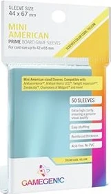 Gamegenic Prime Board Game Sleeves Yellow transparent, 50 Stück