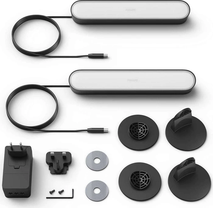 Philips Hue White and Color Ambiance Play Starter-Kit schwarz, 2 Stück