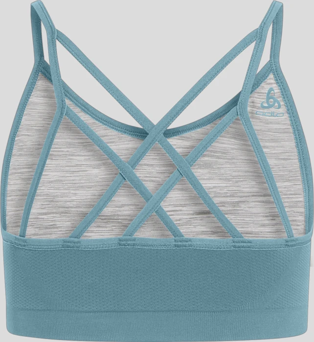 Odlo Seamless Soft Sport-BH provincial blue/grey melange (Damen)