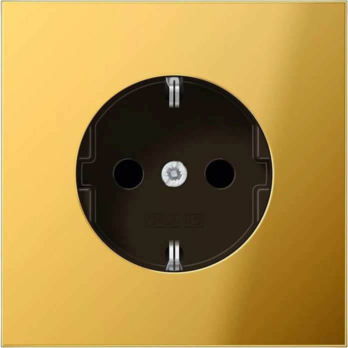 Jung Serie LS Steckdose Metallausführungen 16A 250V, goldfarben