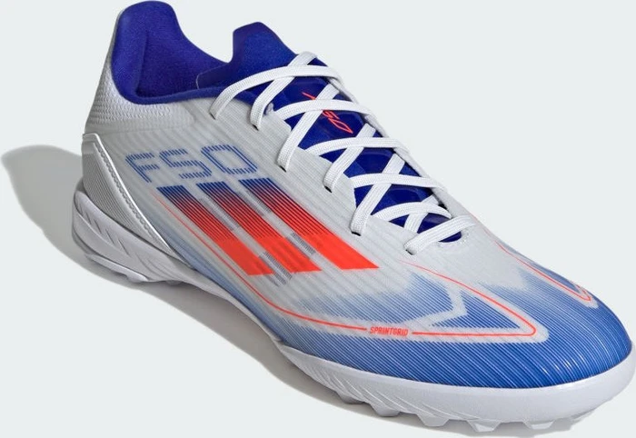 adidas F50 League TF cloud white/solar red/lucid blue