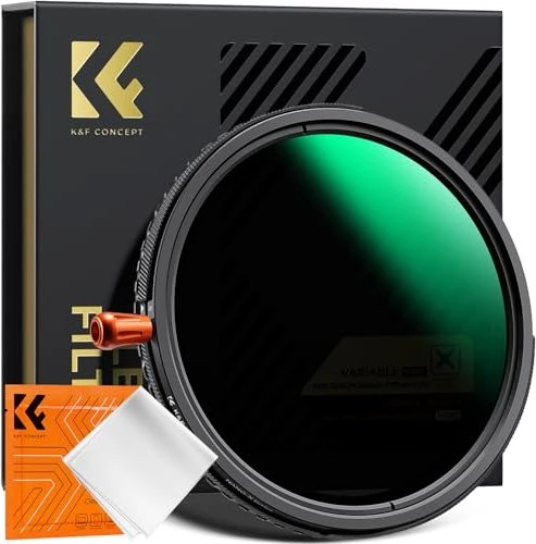 K&F Concept Nano-X 3in1 CPL + ND2-ND32 (1-5 stops) + Black Mist 1/4 Filter 49mm