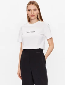 Calvin Klein Logo T-Shirt kurzarm bright white (Damen)