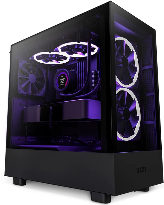 NZXT H5 Elite, schwarz, Glasfenster