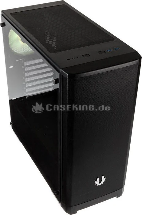 BitFenix Nova Mesh TG, schwarz, Glasfenster
