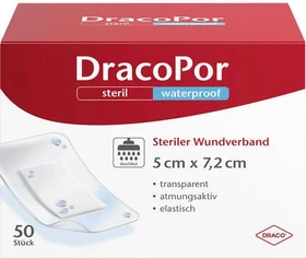 Dr. Ausbüttel DracoPor Waterproof Wundverband Duschpflaster, 5 x 7.2cm, 50 Stück