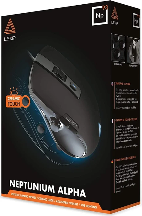 Lexip Np93 Neptunium Alpha Joystick Gaming Mouse schwarz, USB