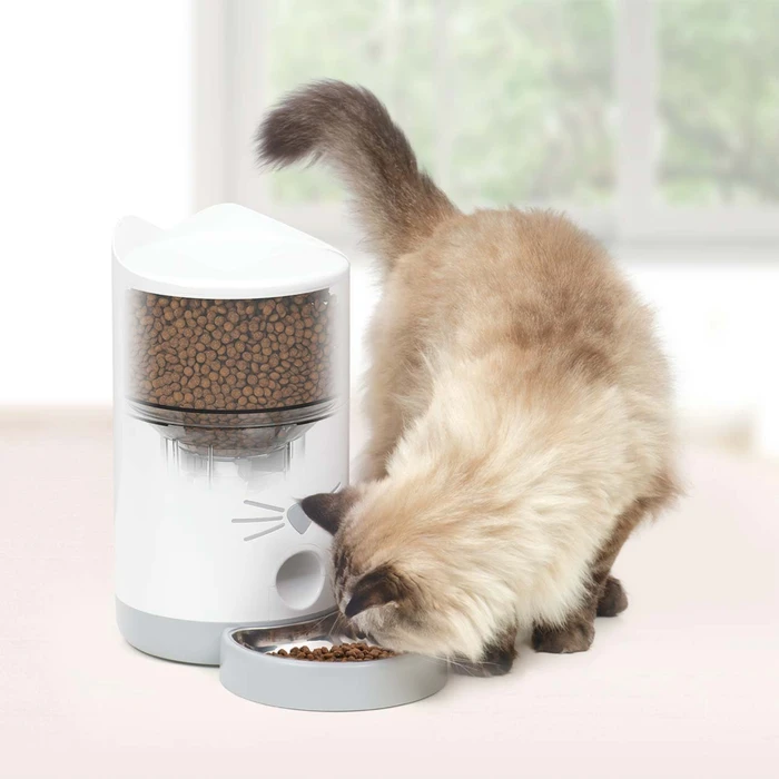 Catit PIXI Smart-Futterautomat für Trockenfutter, WLAN, weiß