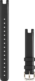Garmin Ersatzarmband 14mm Leder für Lily Large black/cream gold