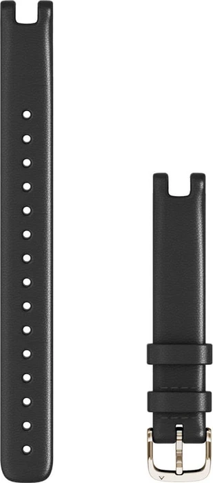 Garmin Ersatzarmband 14mm Leder für Lily Large black/cream gold