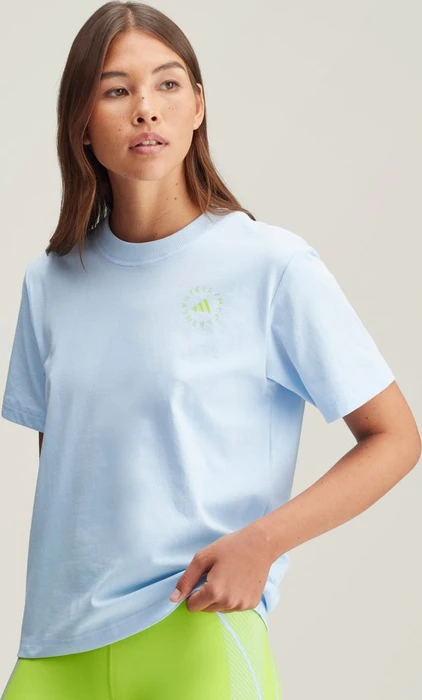 adidas by Stella McCartney TrueCasuals Regular Sportswear T-Shirt kurzarm glow blue (Damen)