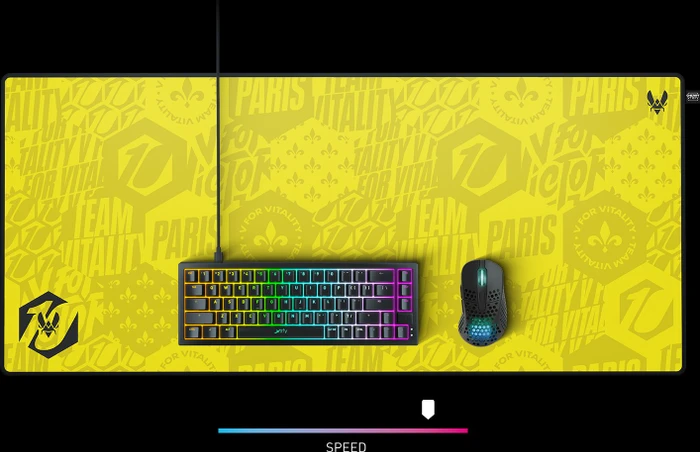 Cherry Xtrfy GP5 Vitality 10th Anniversary Edition XL Gaming Mauspad, 460x400mm, gelb/schwarz