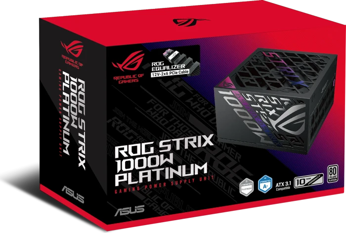 ASUS ROG STRIX 1000P Platinum (ROG Equalizer), ROG-STRIX-1000P-GAMING-E, 1000W, ATX 3.1