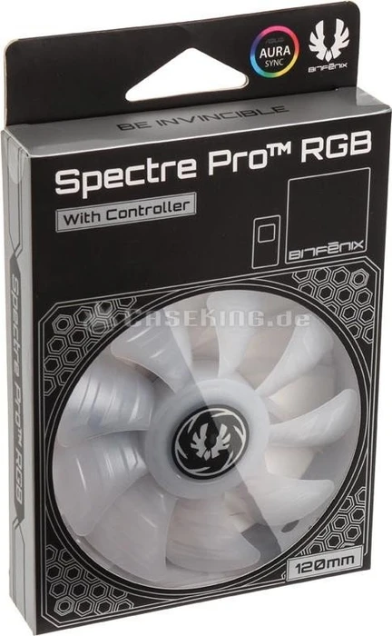 BitFenix Spectre Pro RGB schwarz, LED-Steuerung, 120mm