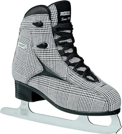 Roces Brits Eiskunstlaufschuhe black/white/silver check