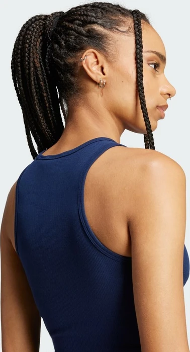 adidas Essentials Ribbed Funktionsshirt ärmellos night indigo (Damen)