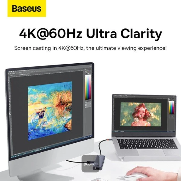 Baseus Ultrajoy 7-in-1 Hub, USB-C 3.0 [Stecker]