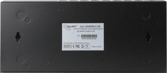 Allnet SG80 Desktop 2.5G Switch, 8x RJ-45
