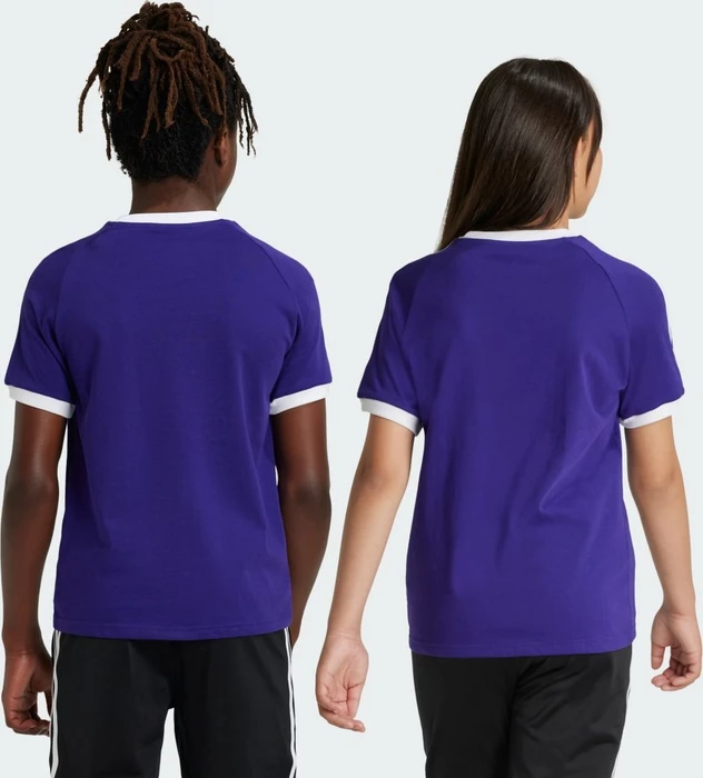 adidas 3-Streifen T-Shirt kurzarm collegiate purple (Junior)