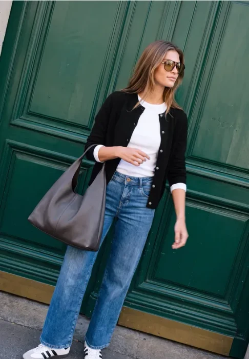 Street One Cardigan mit Rundhals Jacke schwarz (Damen)