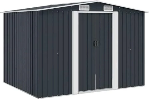 vidaXL Metall Gerätehaus 257x205cm anthrazit