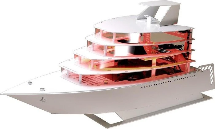 Lian Li PC-Y6 Odyssey Yacht weiß, Mini-ITX
