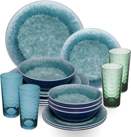 Hummelladen Melamin Geschirrset adria blue
