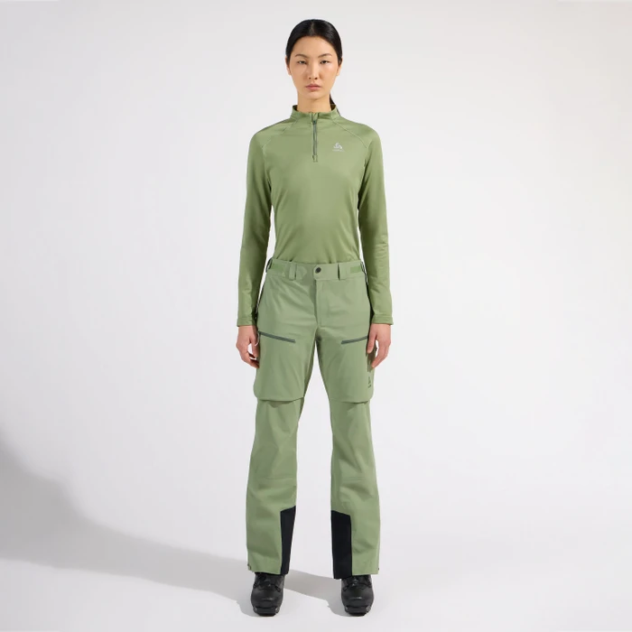 Odlo X-Alp 3L Hardshell Skihose lang matte green (Damen)