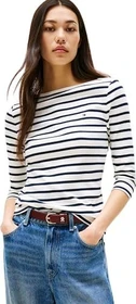 Tommy Hilfiger Slim Fit Shirt 3/4 breton/ecru/dark blue (Damen)