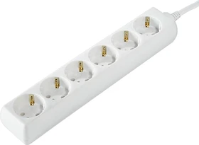 Hama Steckdosenleiste, 6-fach, 1.4m, weiß
