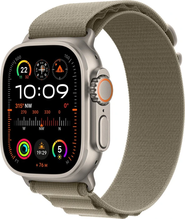 Apple Alpine Loop Medium für Apple Watch Ultra (49mm) oliv
