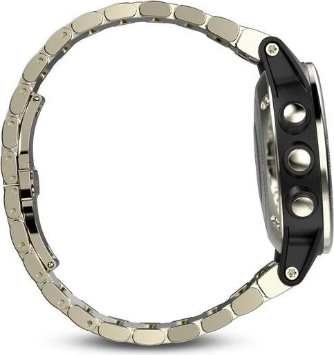 Garmin Fenix 5S Sapphire champagner mit Metallarmband