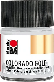 Marabu Colorado Gold Effektfarbe, silber metallic, 50ml