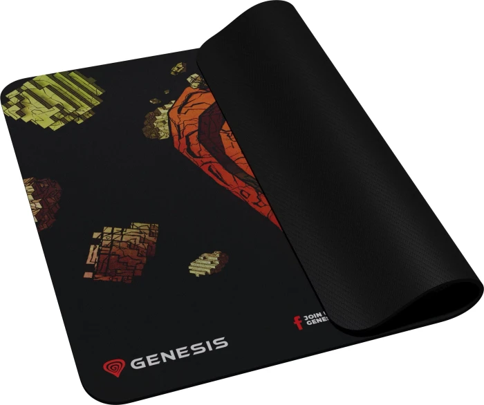 Genesis Ancient Stone of Genesis Gaming Mousepad, 250x210mm, Motiv schwarz/rot